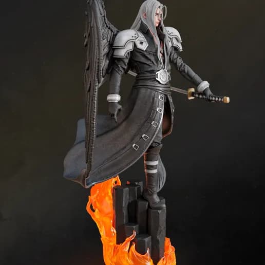 ⚔️ فیگور سفیروت (Sephiroth) – ارتفاع ۲۸ سانتی‌متر | جنس PLA+ | فرشته‌ی سیاه دنیای Final Fantasy — تصویر ۴