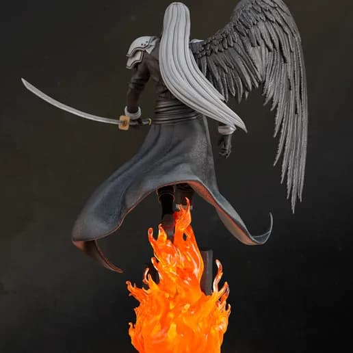 ⚔️ فیگور سفیروت (Sephiroth) – ارتفاع ۲۸ سانتی‌متر | جنس PLA+ | فرشته‌ی سیاه دنیای Final Fantasy — تصویر ۵