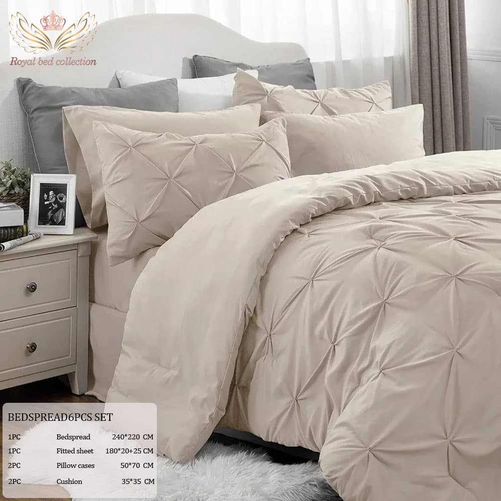 روتختی دونفره طرح لمسه دوزی رویال N-03