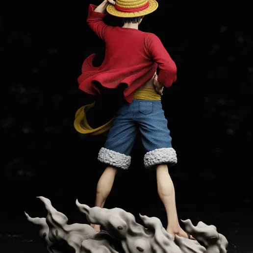 ☠️ فیگور لوفی (Luffy) – ارتفاع ۳۲ سانتی‌متر | جنس PLA+ | کاپیتان افسانه‌ای دزدان دریایی کلاه‌حصیری — تصویر ۵