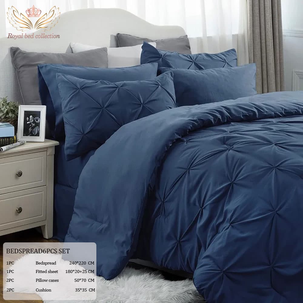 روتختی دونفره طرح لمسه دوزی رویال N-02