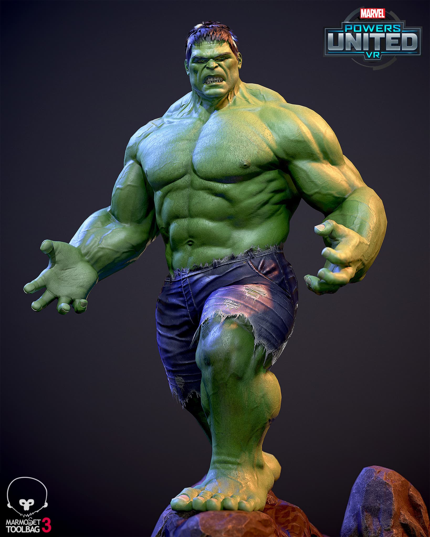 💥 فیگور هالک | Hulk – قدرت خالص مارول روی شلف شما | ارتفاع 26 سانتی‌متر | جنس PLA+ — تصویر ۲