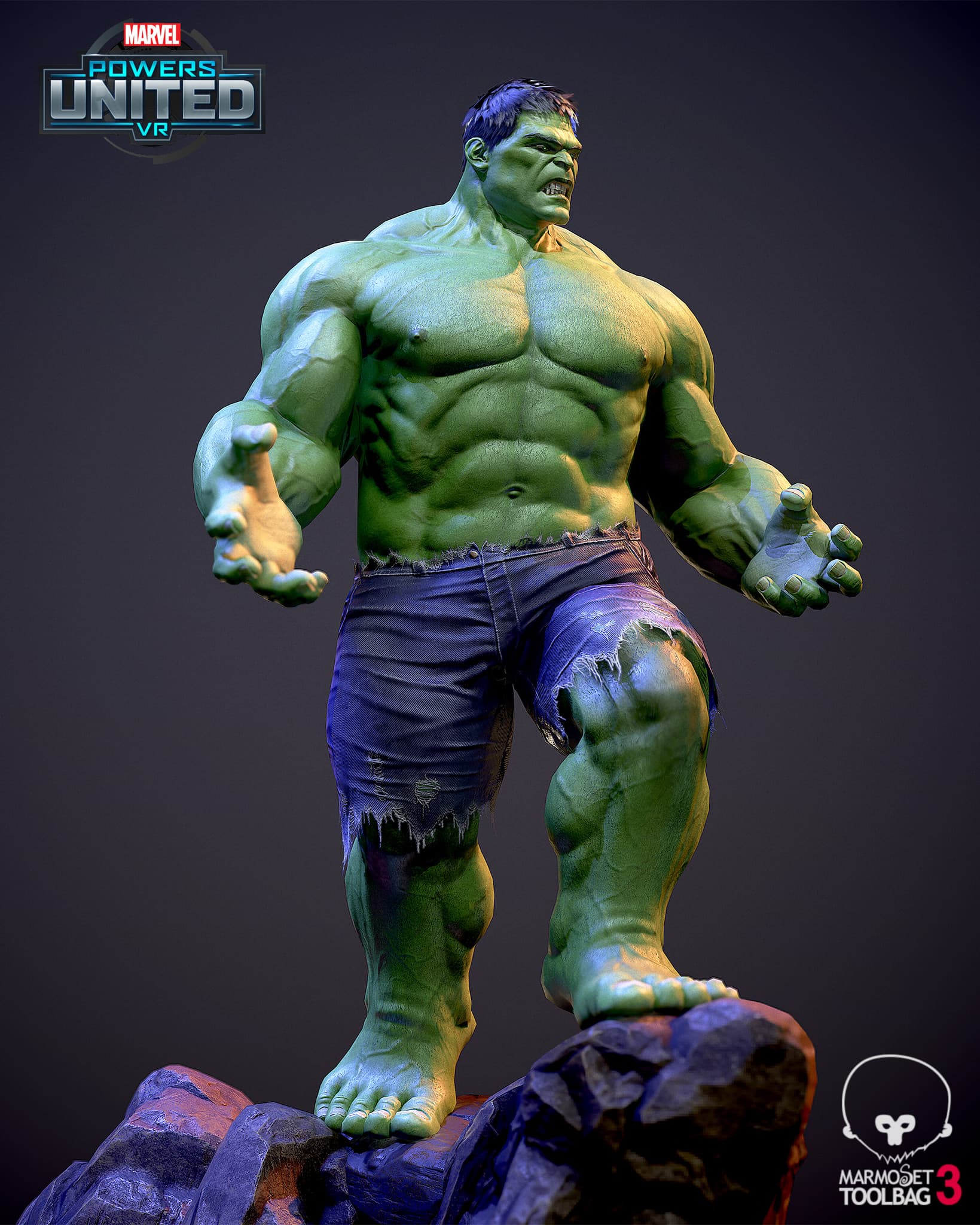 💥 فیگور هالک | Hulk – قدرت خالص مارول روی شلف شما | ارتفاع 26 سانتی‌متر | جنس PLA+ — تصویر ۴