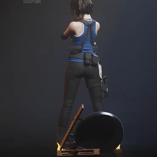 🧤 فیگور Jill Valentine از مجموعه Resident Evil | ارتفاع ۲۸ سانتیمتر | جنس PLA+ — تصویر ۵