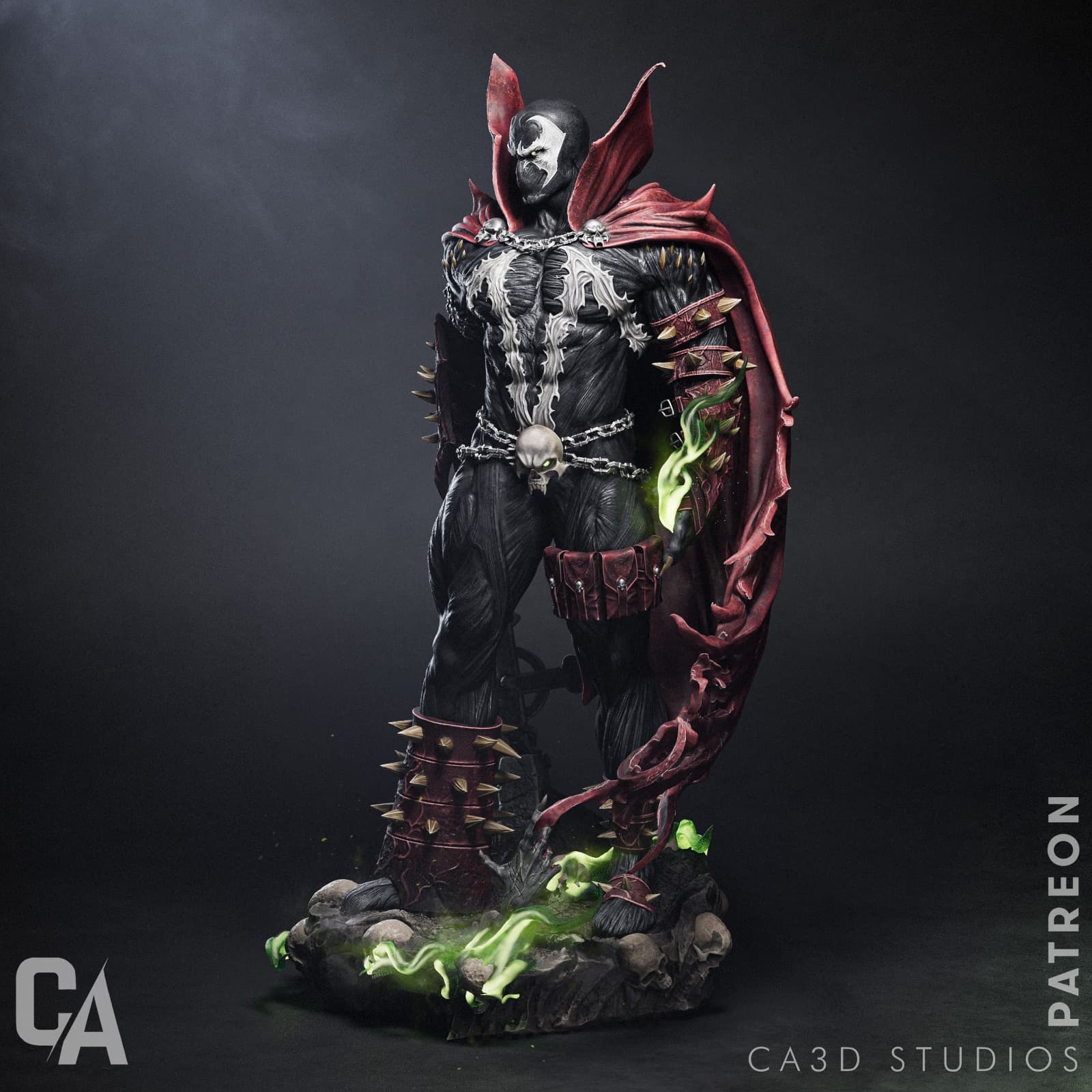 🕷️ فیگور اسپان (Spawn) | ارتفاع ۳۵ سانتیمتر | جنس PLA+ — تصویر ۷