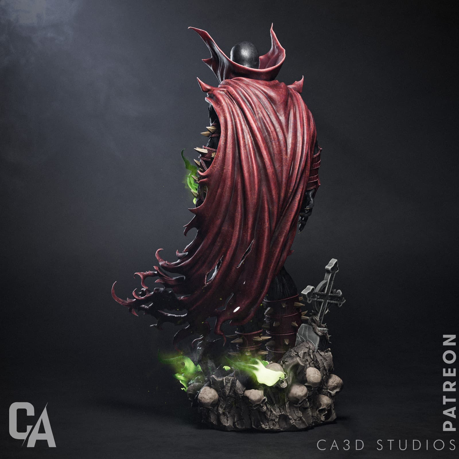 🕷️ فیگور اسپان (Spawn) | ارتفاع ۳۵ سانتیمتر | جنس PLA+ — تصویر ۸