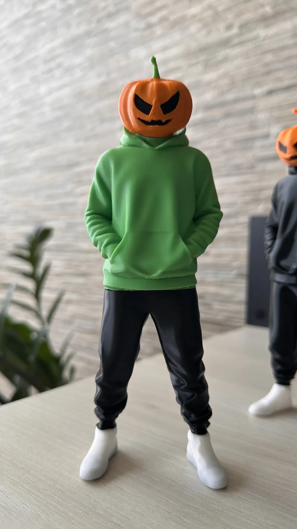 🎃 فیگور پمپکین هد (Pumpkin Head Figure) | ارتفاع ۲۷ سانتی‌متر | جنس PLA+ — تصویر ۲