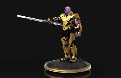 💥 فیگور تانوس (Thanos) | ارتفاع ۳۵ سانتیمتر | جنس PLA+ — تصویر ۴