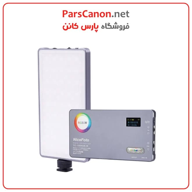 نور ثابت ال ای دی نایس فتو TC-158RGB مدل NiceFoto TC-158RGB.W RGB LED video light