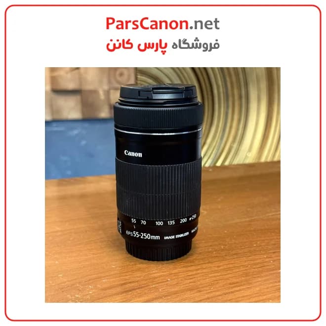 لنز کانن دست دوم مدل Canon EF-S 55-250mm f/4-5.6 IS STM — تصویر ۲