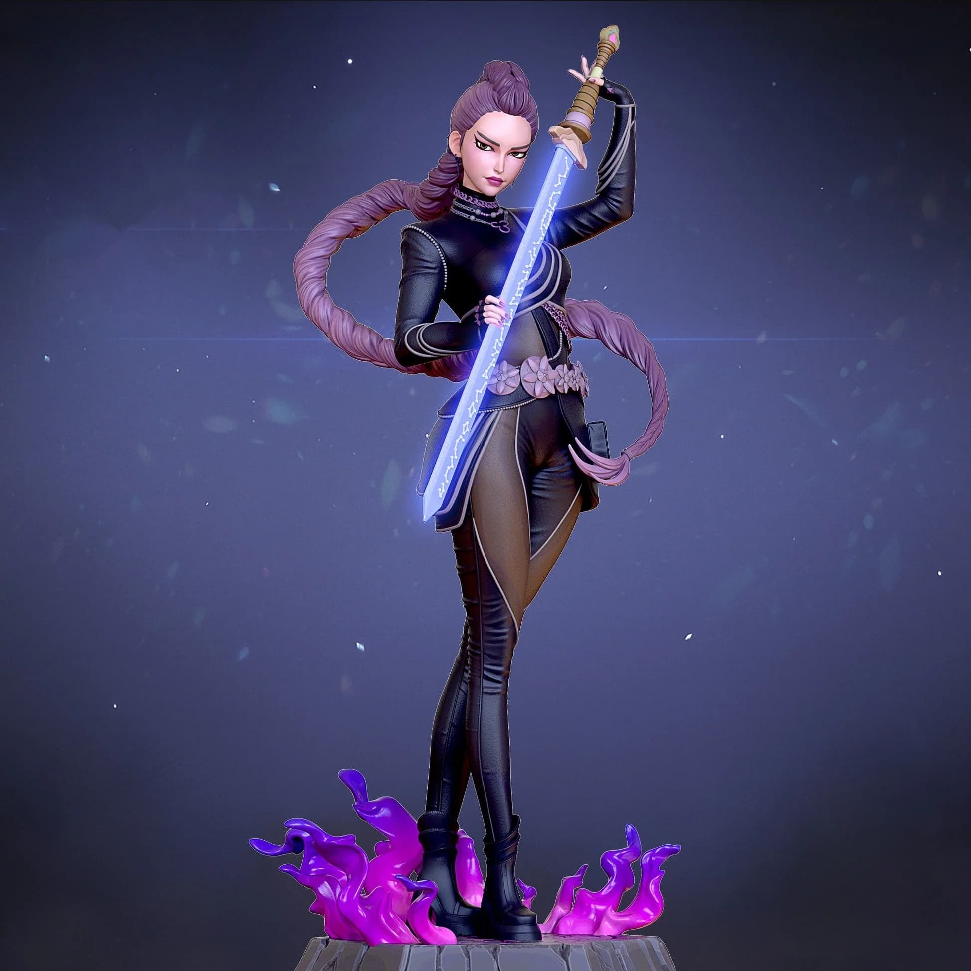 🔥 فیگور رومی Demon Hunter | Fantasy Hunter | ارتفاع 20 سانتی‌متر | جنس PLA+ — تصویر ۲