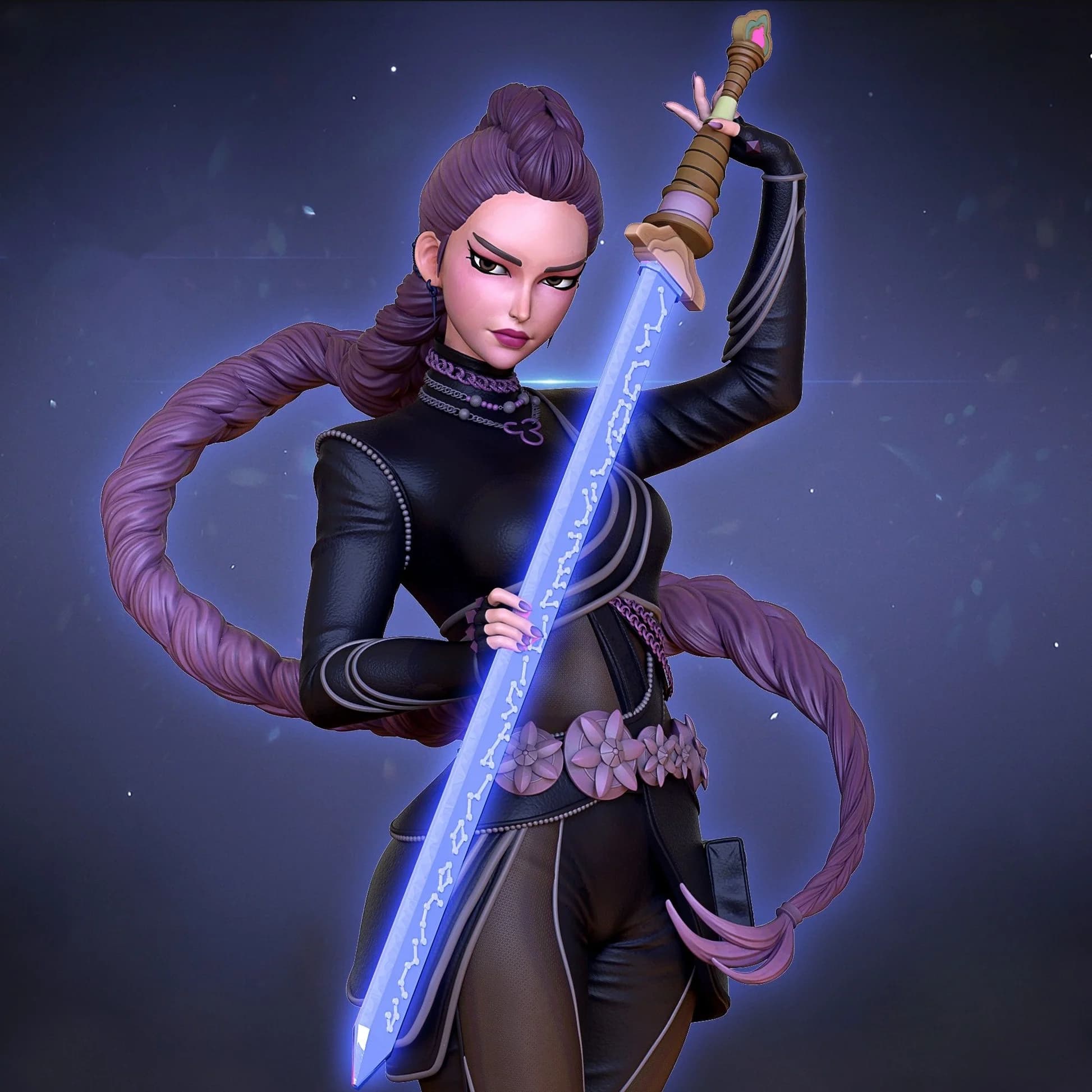 🔥 فیگور رومی Demon Hunter | Fantasy Hunter | ارتفاع 20 سانتی‌متر | جنس PLA+ — تصویر ۳