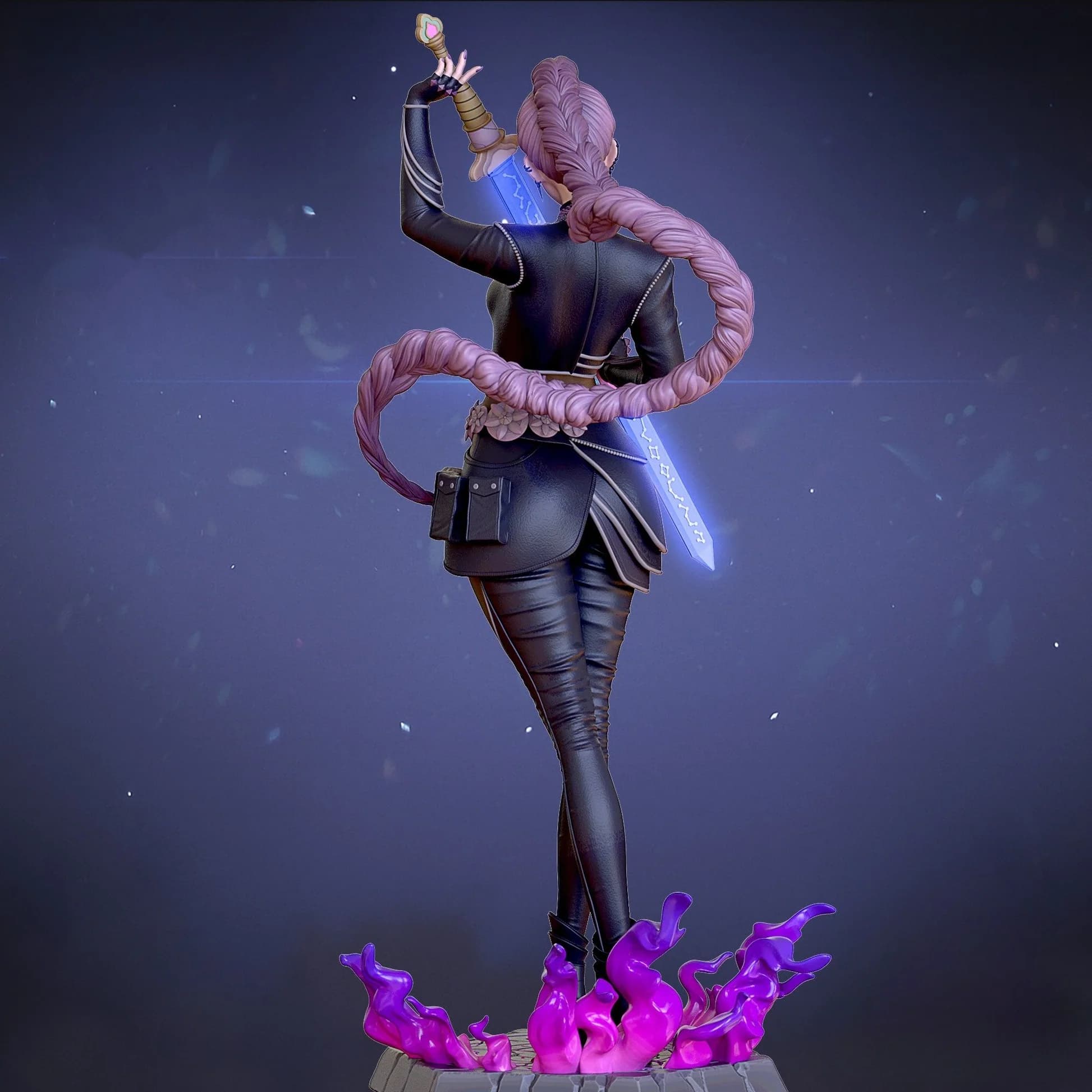 🔥 فیگور رومی Demon Hunter | Fantasy Hunter | ارتفاع 20 سانتی‌متر | جنس PLA+ — تصویر ۴