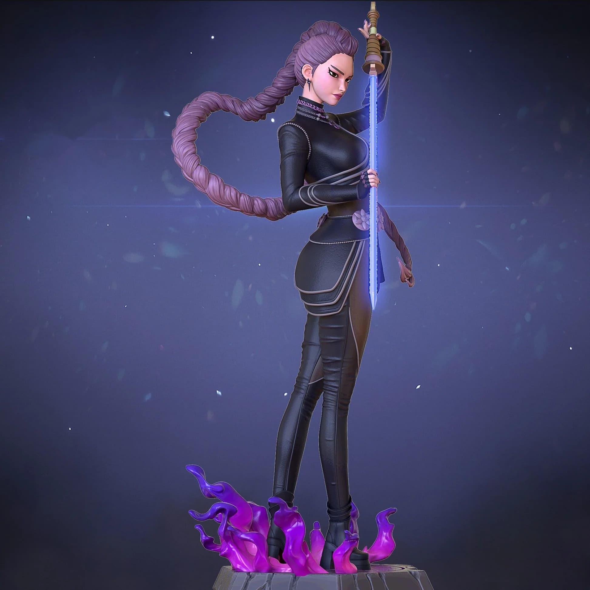 🔥 فیگور رومی Demon Hunter | Fantasy Hunter | ارتفاع 20 سانتی‌متر | جنس PLA+ — تصویر ۵