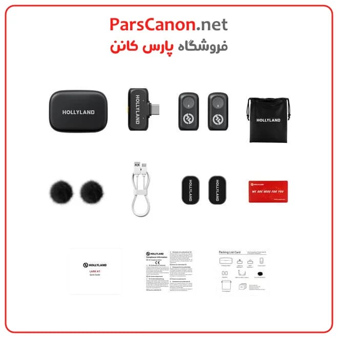 میکروفون هالی لند لارک a1 تایپ C مدل Hollyland LARK A1 Duo 2-Person Wireless Microphone USB-C Connector — تصویر ۵