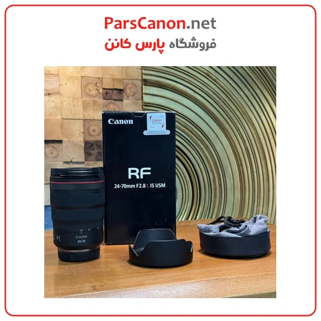 لنز کانن مانت ار اف دست دوم مدل Canon RF 24-70mm f/2.8 L IS USM Lens — تصویر ۲