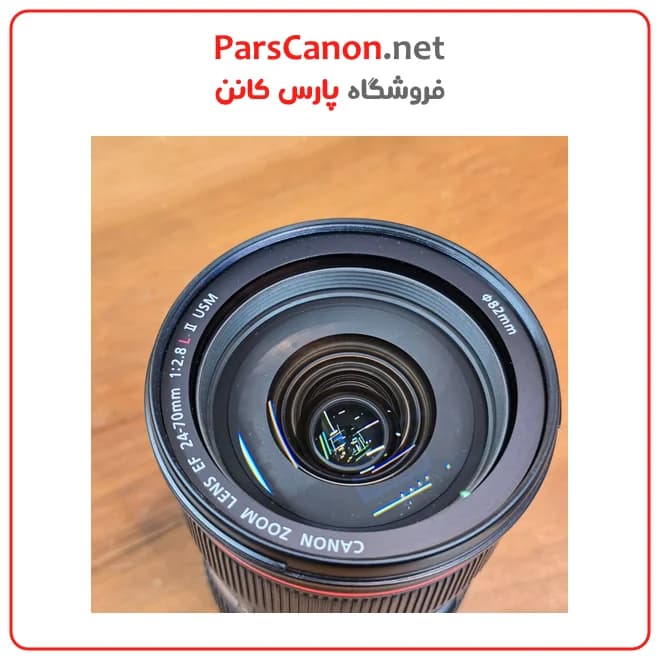 لنز کانن دست دوم مدل Canon EF 24-70mm f/2.8L II USM stock — تصویر ۳