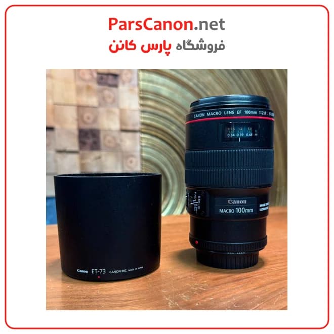 لنز کانن دست دوم مدل Canon EF 100mm f/2.8L Macro IS USM — تصویر ۲