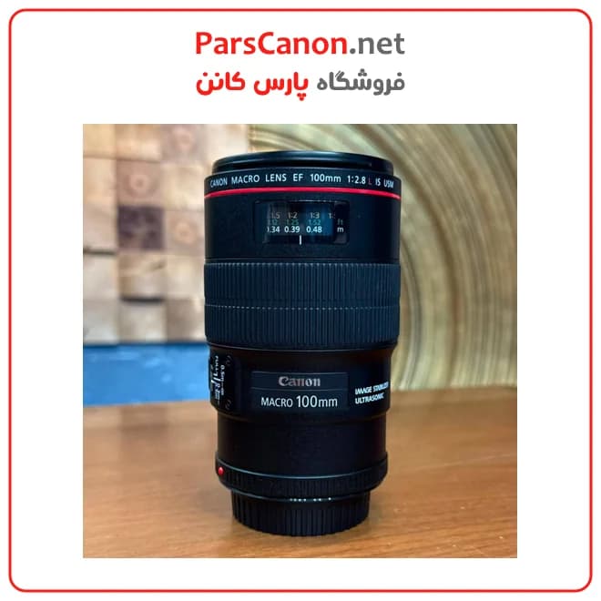 لنز کانن دست دوم مدل Canon EF 100mm f/2.8L Macro IS USM — تصویر ۵