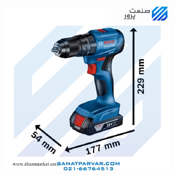 دریل پیچگوشتی شارژی بوش مدل GSB 185 LI — تصویر ۳