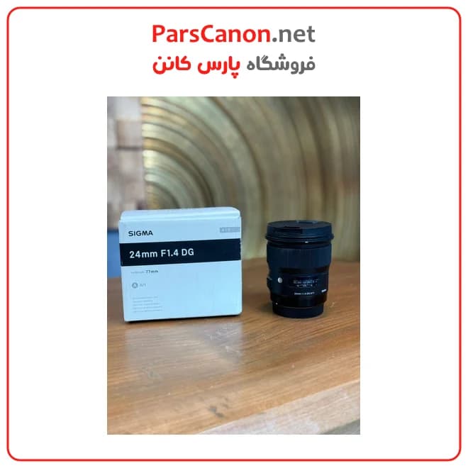لنز سیگما مانت کانن دست دوم مدل Sigma 24mm f/1.4 DG HSM Art Lens for Canon EF — تصویر ۱۱