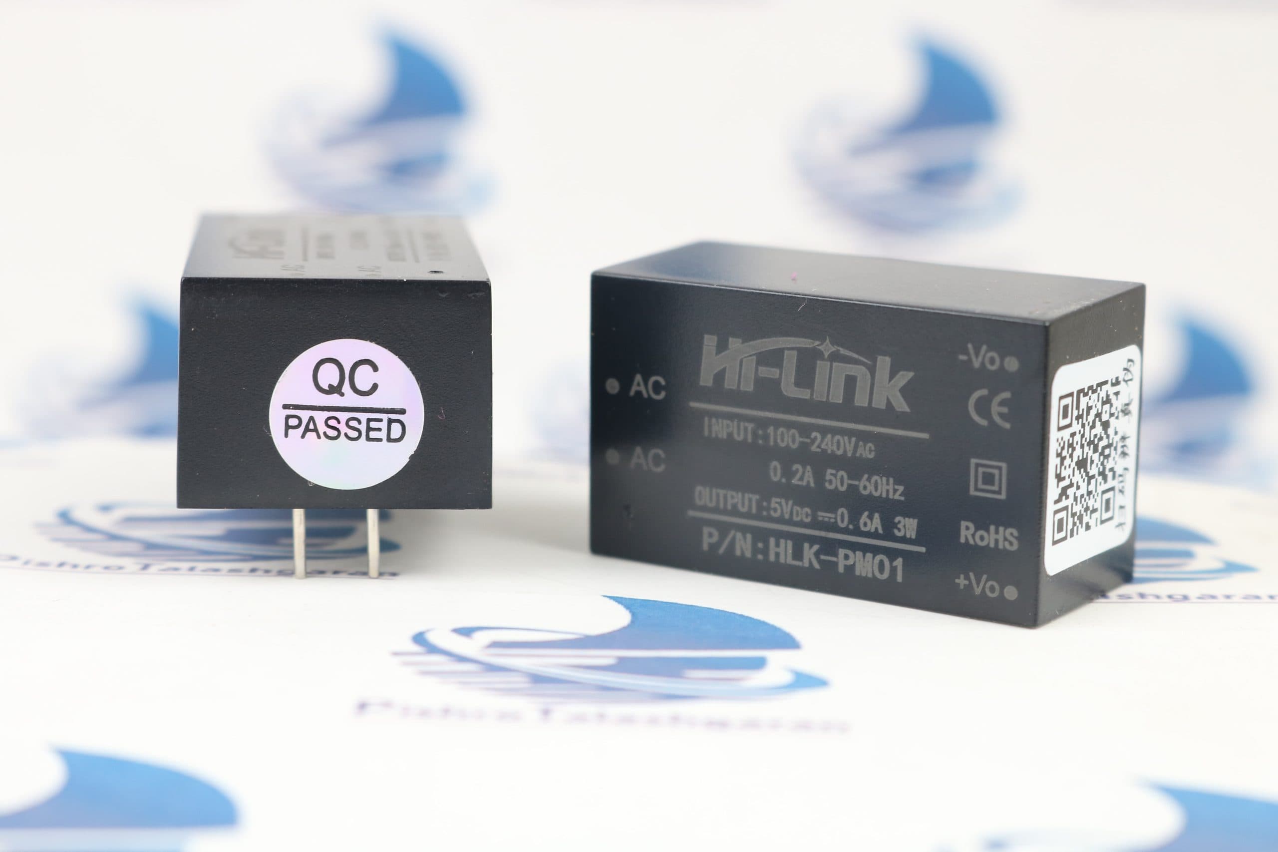 مبدل کاهنده روبردی ایزوله 220AC to 5VDC 600mA مدل HLK-PM01