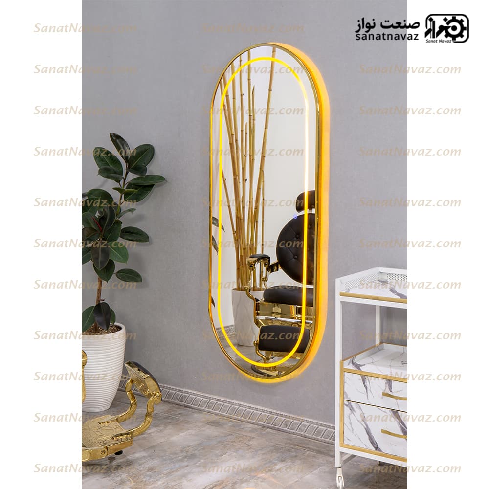 آینه بک لایت سالن زیبایی 9032 صنعت نواز