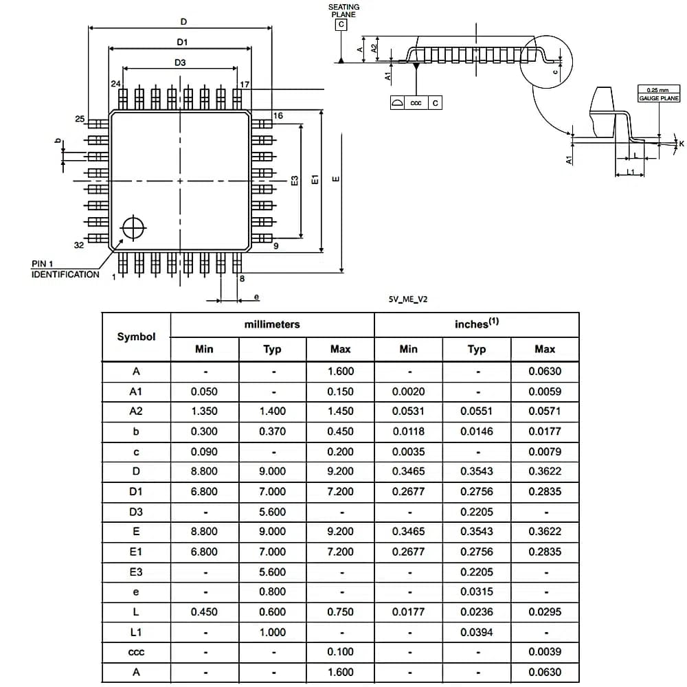 میکروکنترلر STM32F030K6T6 — تصویر ۷
