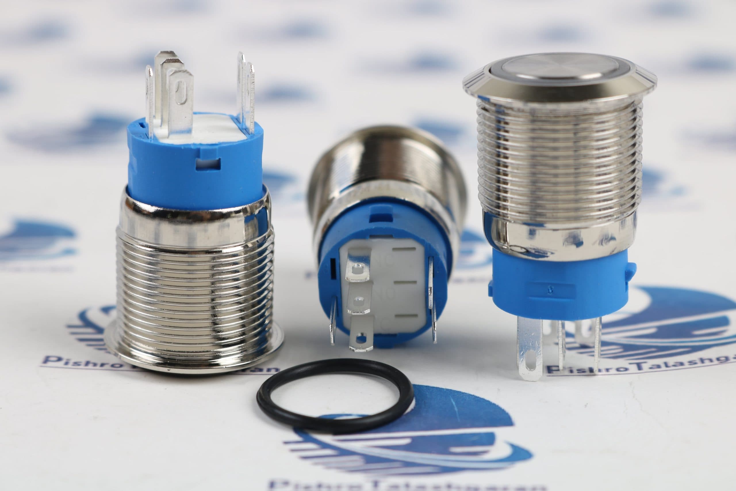کلید شستی LED دار قطر 12V/24V – 19mm — تصویر ۲
