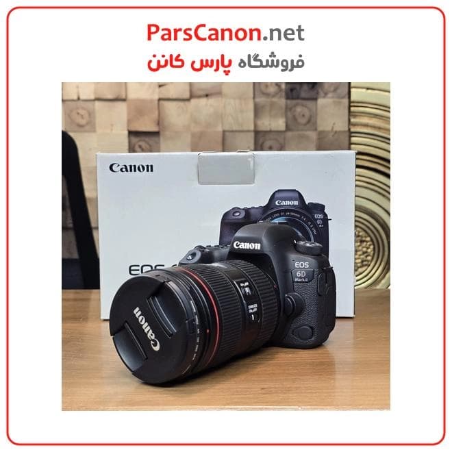 دوربین کانن دست دوم مدل Canon EOS 6D Mark II with 24-105mm f/4L II Lens stock