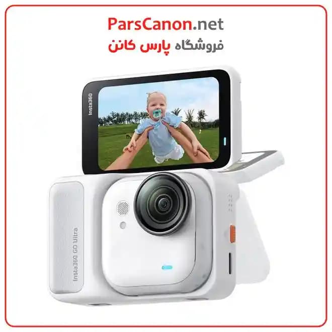 دوربین اکشن اینستا 360 گو الترا استاندارد رنگ سفید مدل Insta360 GO Ultra Standard Bundle (Arctic White)