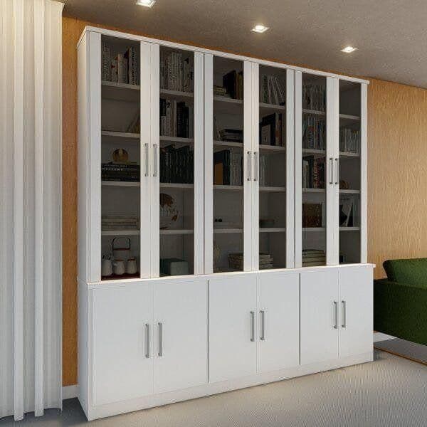 کمد و کتابخانه درب‌دار و درب شیشه‌ای MDF | سفارش مستقیم از تولیدی آریو کابین