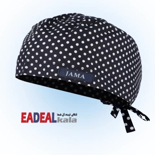 کلاه فانتزی خالدار مشکی خضرا کد 3820702 — تصویر ۴