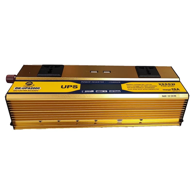 اینورتر شارژر 2000 وات با شارژر 10 آمپر مدل DK-UPS2000 — تصویر ۶