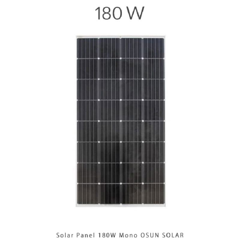 پنل خورشیدی 180 وات مونو کریستال برند OSUN SOLAR — تصویر ۷