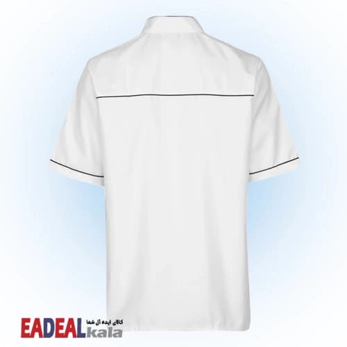 روپوش رستورانی خضرا مدل عرشیا سفید کد 46902 — تصویر ۳