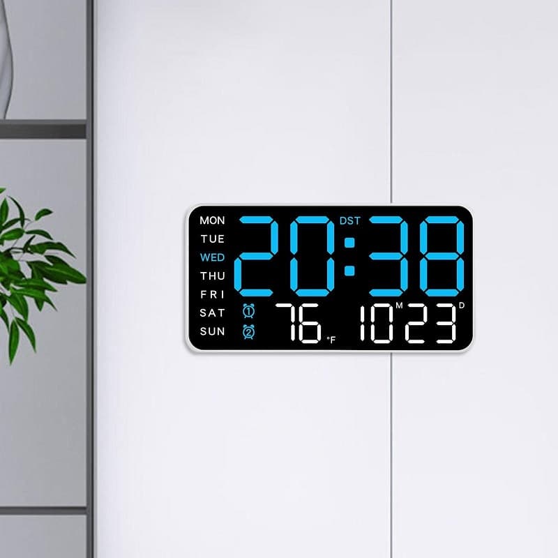 ساعت دیجیتال LED رومیزی و دیواری مدل 6659 — تصویر ۵