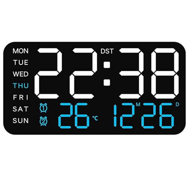ساعت دیجیتال LED رومیزی و دیواری مدل 6659
