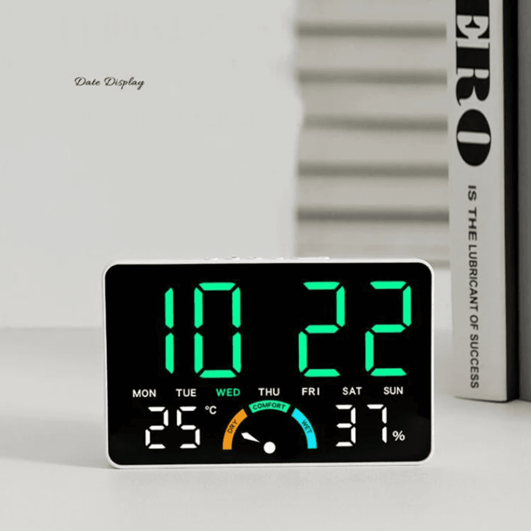 ساعت دیجیتال LED رومیزی و دیواری چندکاره مدل GH9007 — تصویر ۵