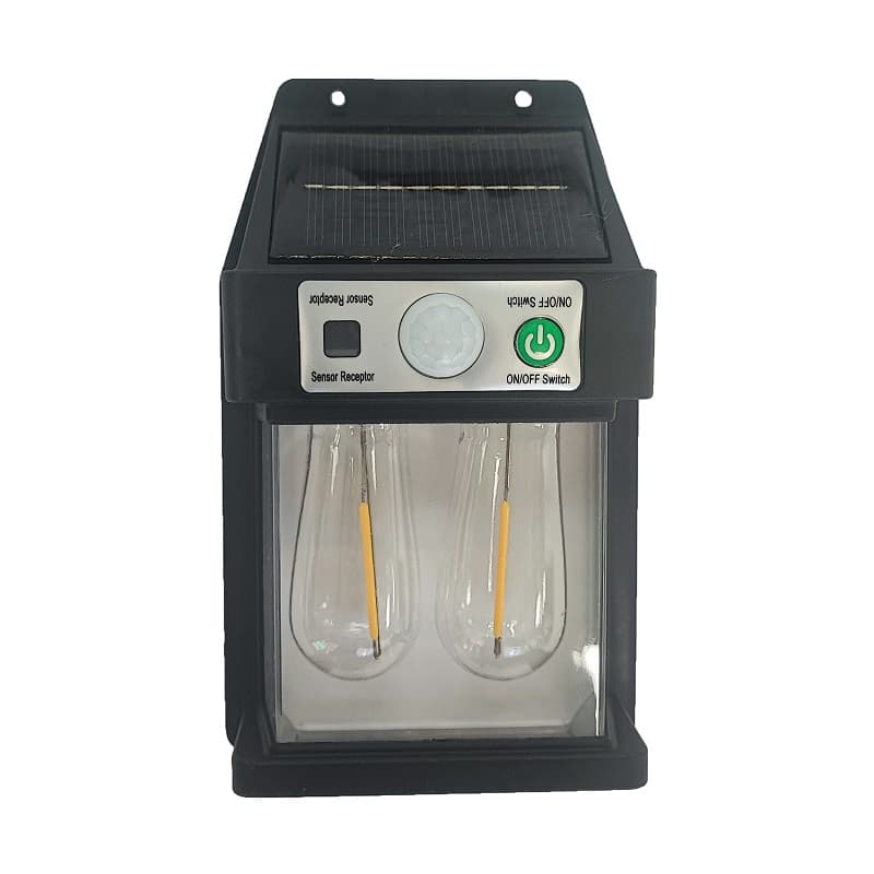 چراغ دیوارکوب خورشیدی دو لامپ مدل YX-777-2W — تصویر ۲