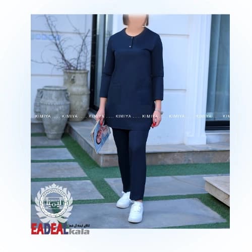 ست اسکراب مارال سرمه ای زنانه کیمیا — تصویر ۹
