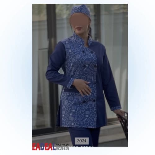 روپوش پزشکی کیمیا مدل پانیذ — تصویر ۳