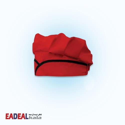کلاه آشپزی قارچی قرمز با نوار مشکی کد 3820405