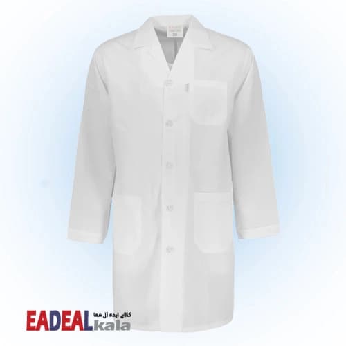 روپوش پزشکی مردانه تترون خضرا کد 30204 — تصویر ۶