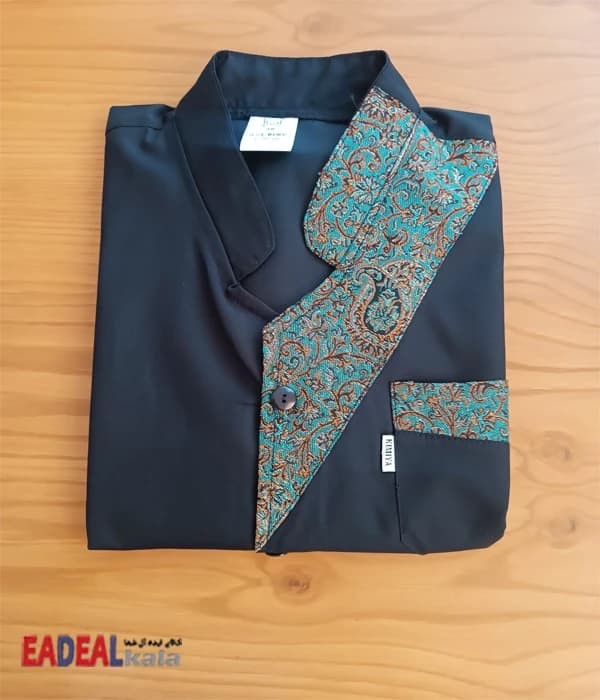 روپوش رستورانی کیمیا مدل سروش مشکی — تصویر ۴
