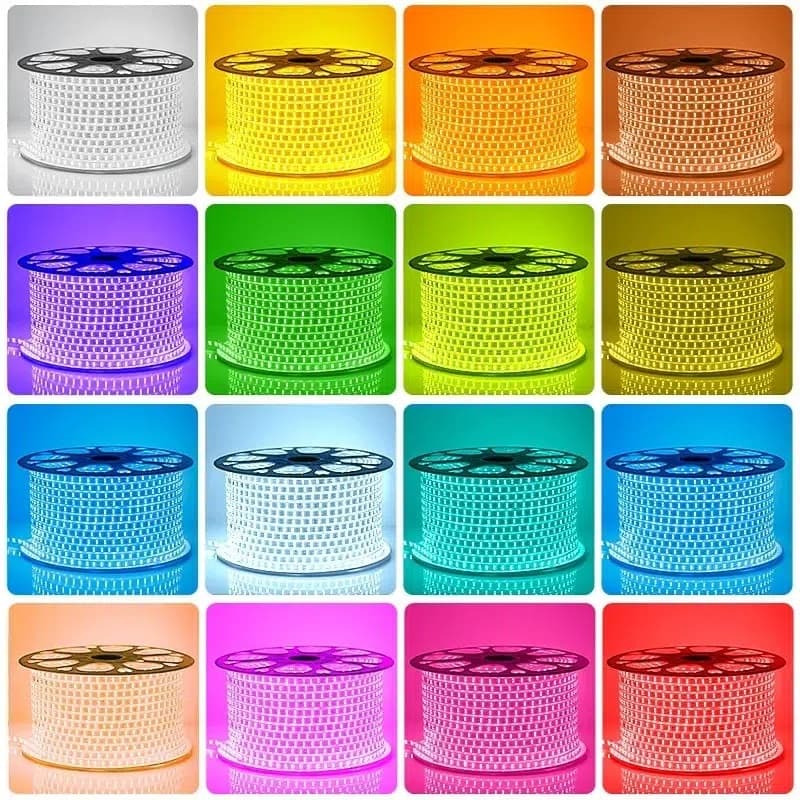ریسه شلنگی هفت رنگ RGB ده متری 220 ولت — تصویر ۴