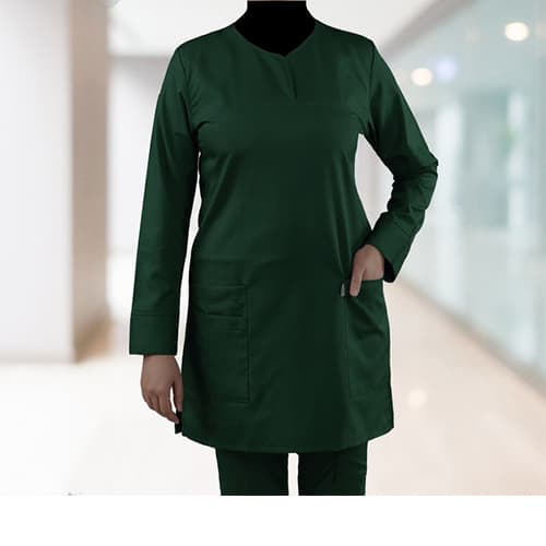 ست اسکراب سبز زنانه خضرا کد 38034 — تصویر ۳