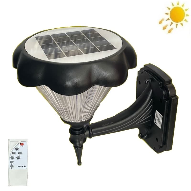 چراغ دیواری خورشیدی سه رنگ مدل MD7105-C