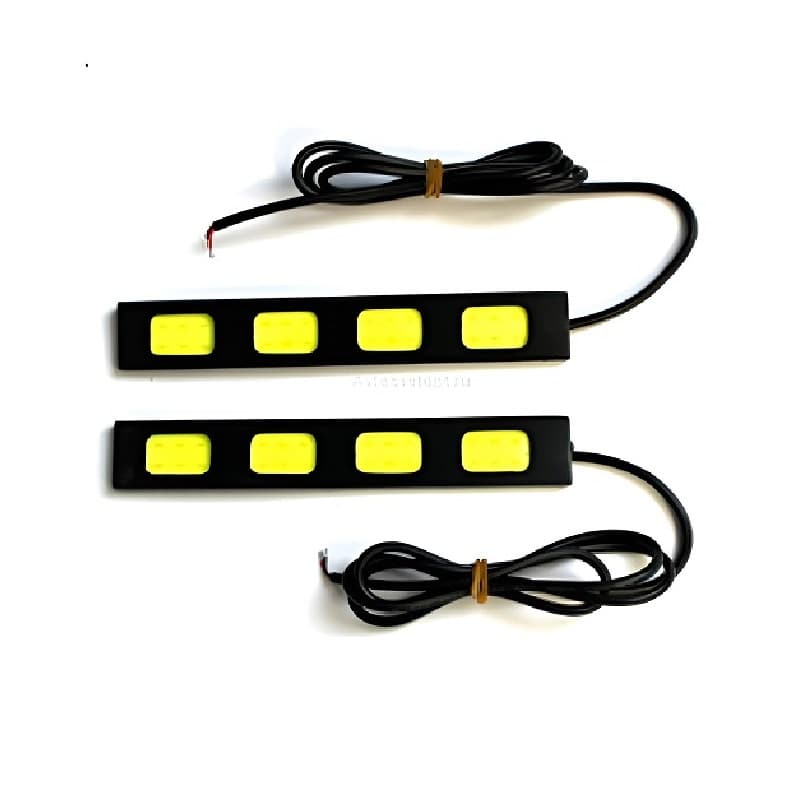چراغ دیلایت خودرو چهار خانه مهتابی COB