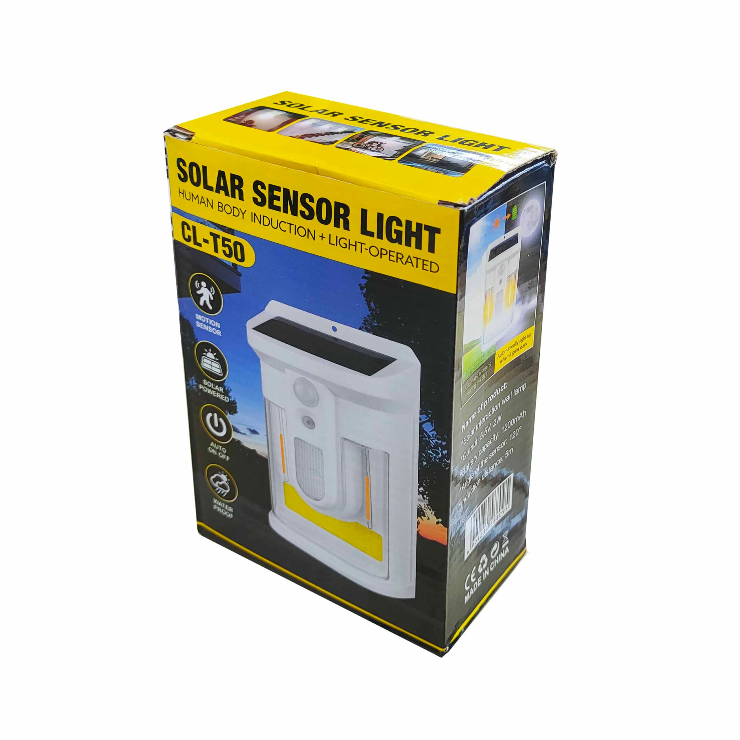 چراغ خورشیدی دیوارکوب مدل CL-T50 — تصویر ۳